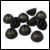 Replacement rubber eartips for DIR receivers