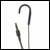 Music-Link+ mono silhouette earhook