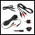 Pack of stereo leads for transmitter input adaptor 