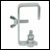 Silver lighting hook clamp 