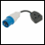 TRAILING UK MAINS SOCKET ADAPTOR