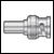 BNC plug for RG6 cable crimp