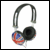 Union Jack Crystal Effect Stereo Headphones