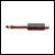 6.35mm mono plug to Phono socket adaptor