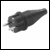 European 2-Pin earthed plug. 250V~/16A  IP44