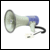 TM-27 heavy duty megaphone with siren and remote microphone