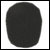 Microphone foam windshield for mics Ø 40-50mm - black