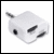 3.5mm doubler adaptor with volume control