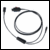 Plantronics SupraPlus headset to 2.5mm Y adaptor cable