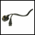 5m, IEC Mains Lead, Black