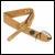 Guitar Strap, Natural, 6.5cm wide - suede finish