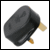 UK MAINS PLUG - black with 13A fuse