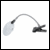 Round clip-on magnifier