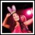 Flashing Pink Bunny Ears With Chasing Lights