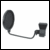 Microphone windshield screen for studio applications