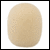 Pack of 4 Beige Foam Microphone Windshields for Microphones with Ø 4-6mm