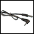 Replacement hand mic charge lead - 900mm