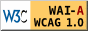 Level A conformance icon,            W3C-WAI Web Content Accessibility Guidelines 1.0