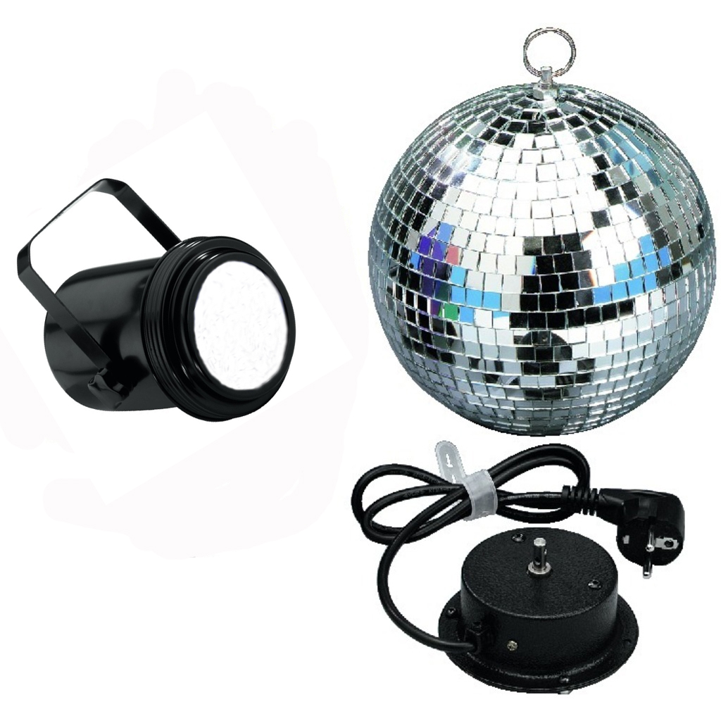 Mirror balls and drive motors Connevans